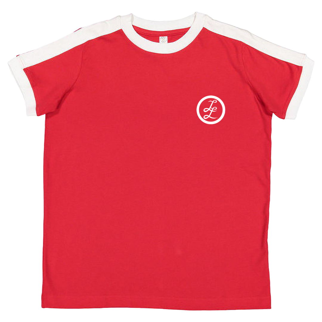 Red Retro Double L Ringer Tee – Loyalty is Love MNKD clothing